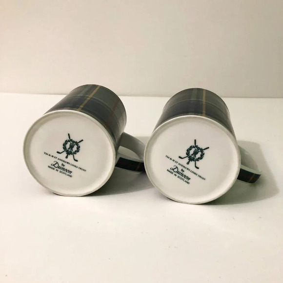 Lot of 2 Dunoon Scotland Mugs Coffee Cups Tartan Plaid - Picture 6 of 16